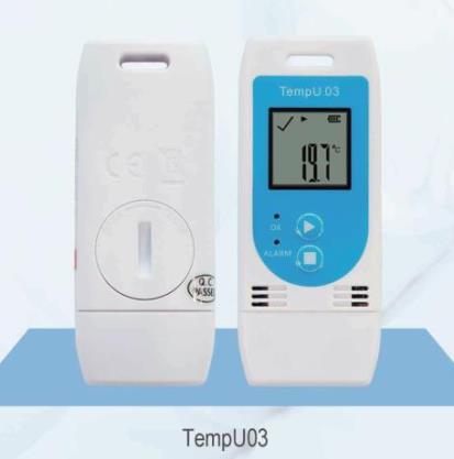 Nhiệt ẩm kế tự ghi nhiều lần TempU03 (Có màn hình & đầu USB, thay pin được)
