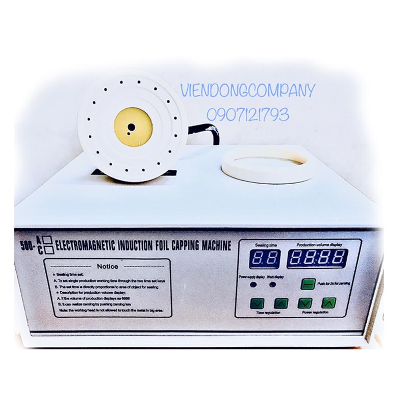 CAP SEAL MACHINE- MÁY DÁN NẮP SEAL NIÊM PHONG MIỆNG CHAI HỦ NHỰA.